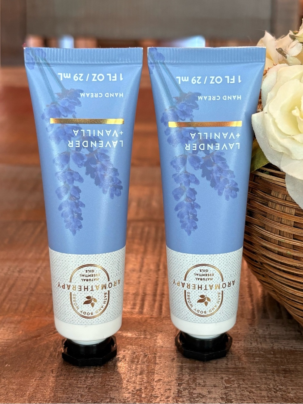 NEW Bath & Body Works AROMATHERAPY Lavender + Vanilla HAND CREAM Duo!
